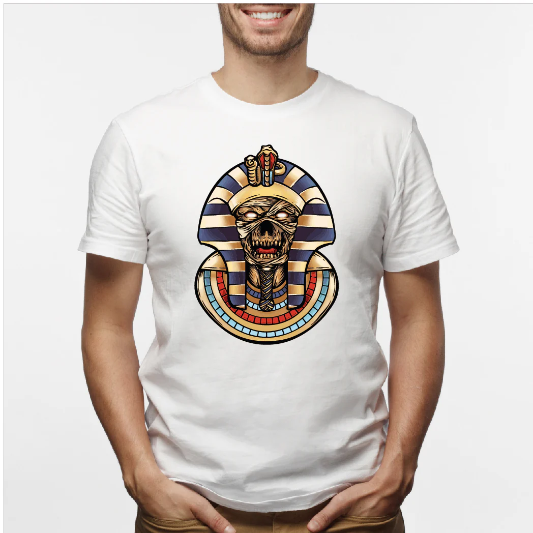 Camisa estampada en algodón para hombre tipo T-shirt Faraon - Imagen 2