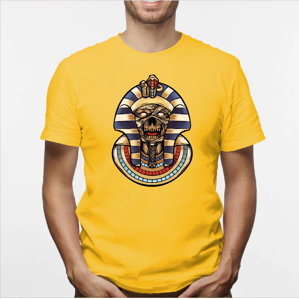Camisa estampada en algodón para hombre tipo T-shirt Faraon - Imagen 3