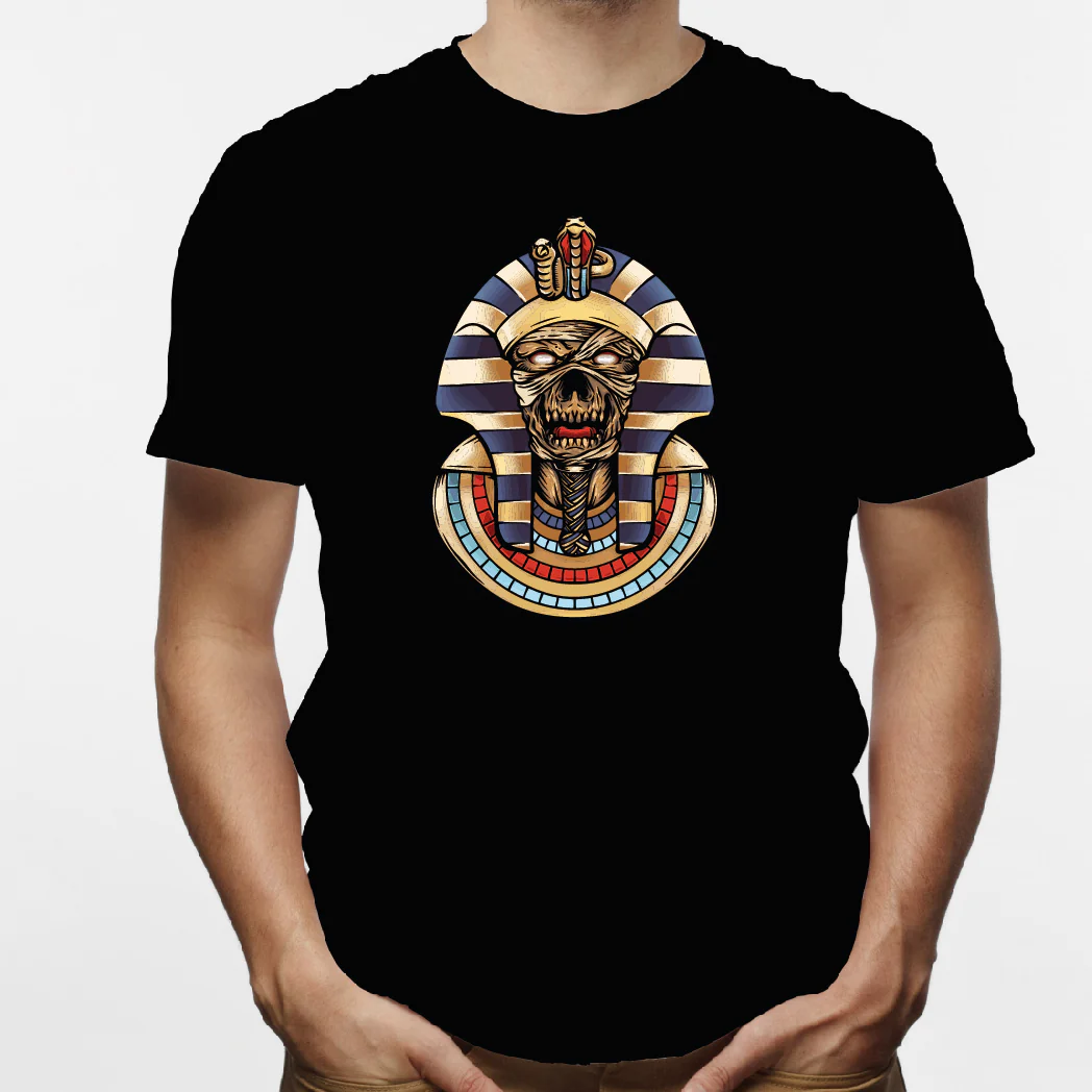 Camisa estampada en algodón para hombre tipo T-shirt Faraon - Imagen 7