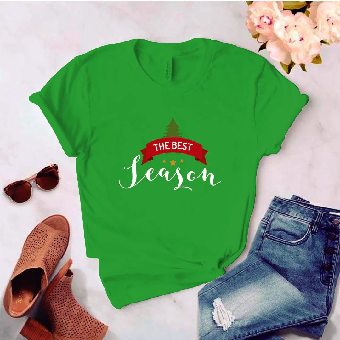 Camisa estampada tipo T-shirt (NAVIDAD) The best season - Imagen 9
